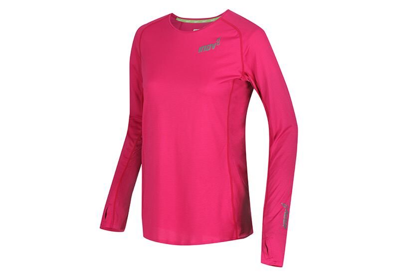 Inov-8 Base Elite 2.0 Long Sleeve Womens Base Layer Pink Philippines 04821IHOV